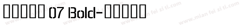 明朝英文体 07 Bold字体转换